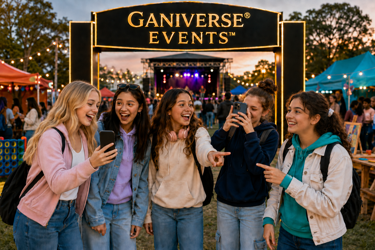 Teenagers attending a Ganiverse Event
