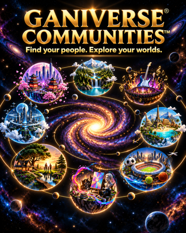 Ganiverse Communities — find your people and explore your worlds