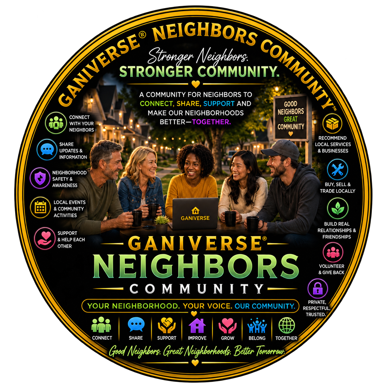 Ganiverse® Neighbors Community