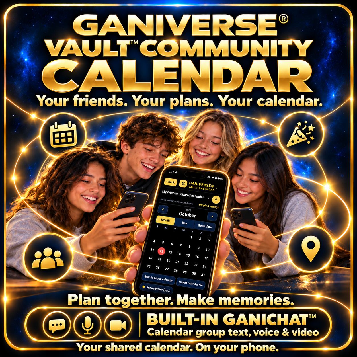 Ganiverse Vault Calendar with GaniChat