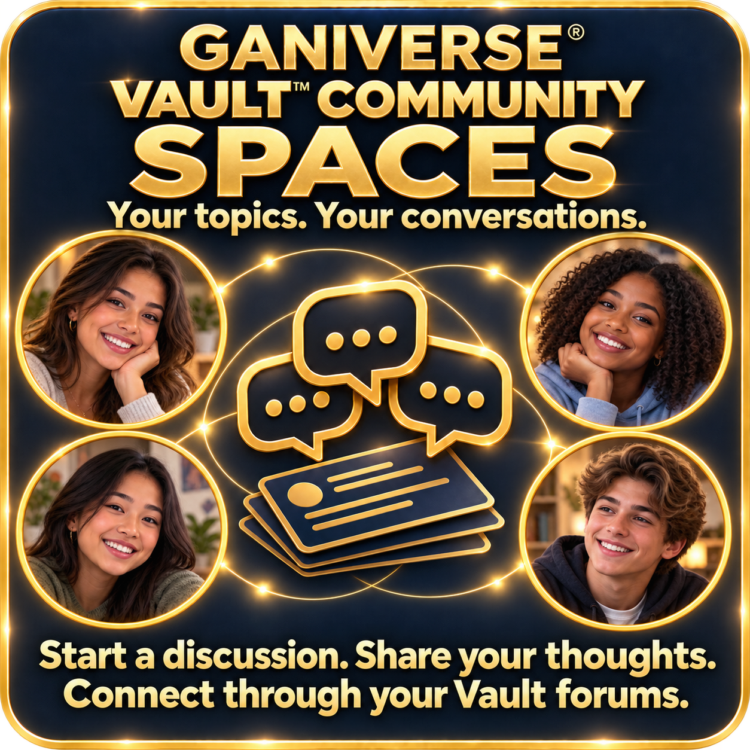Ganiverse Vault Spaces — teenage community forum discussions