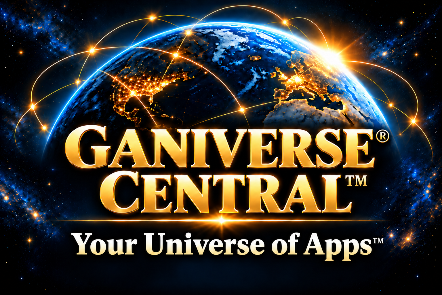 Ganiverse® Central™ — Your Universe of Apps™ with 36+ built-in apps